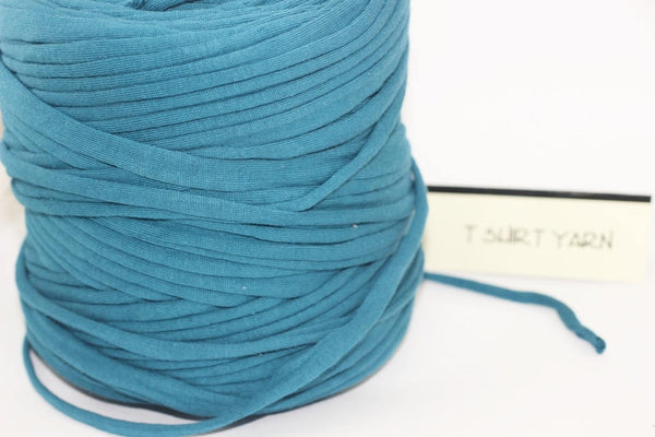 Night Blue T-shirt Yarn, Cotton Yarn, Recyled Fabric yarn, home textile yarn, crochet yarn, basket yarn, yarn, bag yarn, Upcycled Yarn
