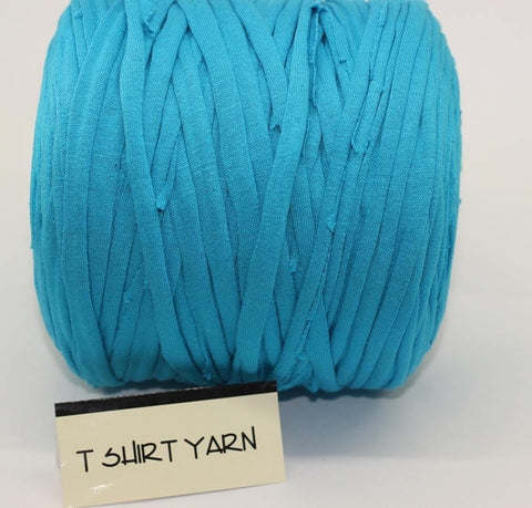 Ocean Blue T-shirt Yarn, Cotton Yarn, Recyled Fabric yarn, home textile yarn, crochet yarn, basket yarn, yarn, bag yarn, Upcycled Yarn