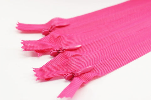 10 Pcs Hot Pink Skirt Zippers, 18-60cm (7-24inche) dress zipper, zipper for skirt, zipper, hidden zipper, zippers, pillow cases zipper