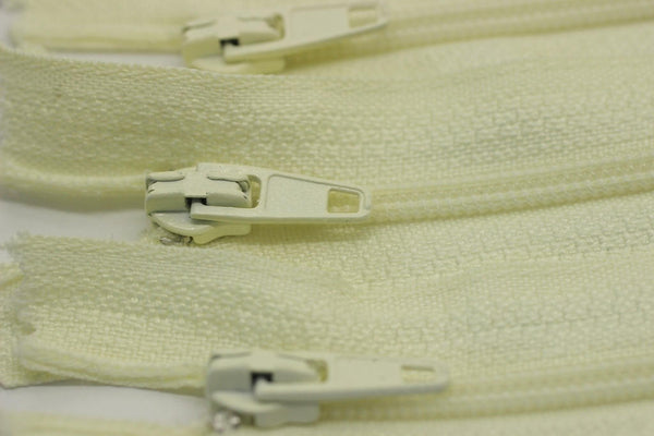 10 pcs Off White Closed Zippers, 18-60cm (7-23inches) zipper, pants zipper, zipper for pants, lightweight zipper, dress zipper, zippers