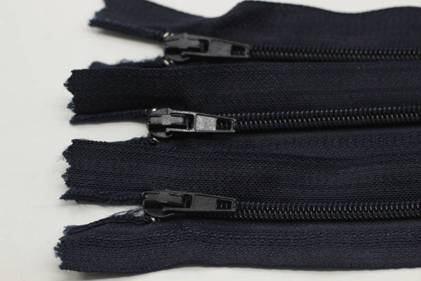 10 pcs Dark Blue Zippers, 18-60cm, (7-23inc) zipper, pants zipper, zipper for pants, zipper, bag zipper, zippers, wallet zipper,