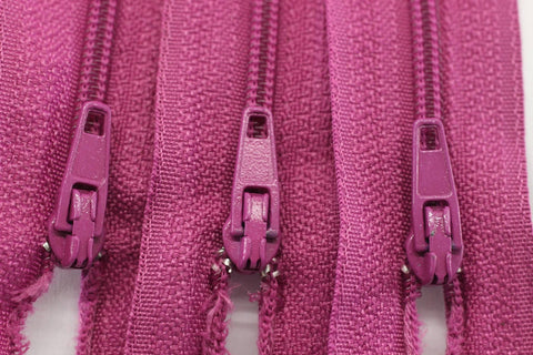 10 pcs Fuschia Zippers, 18-60cm, (7-23inc) zipper, pants zipper, zipper for pants, zipper, bag zipper, zippers, wallet zipper,