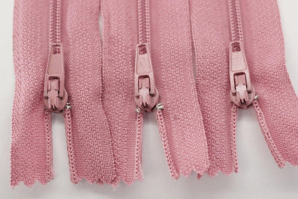 10 pcs Pale Pink Zippers, 18-60cm, (7-23inc) zipper, pants zipper, zipper for pants, zipper, bag zipper, zippers, wallet zipper,