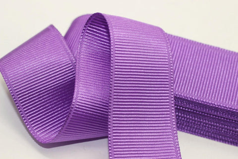 10 meters 10.93 yrds - 10/20/30/40mm Purple Grosgrain Ribbon - Ribbon - Strong Thick grosgrain, Purple Ribbon