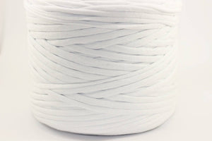 White T-shirt Yarn, Cotton Yarn, Recyled Fabric yarn, home textile yarn, crochet yarn, basket yarn, fabric yarn, DIY mask part