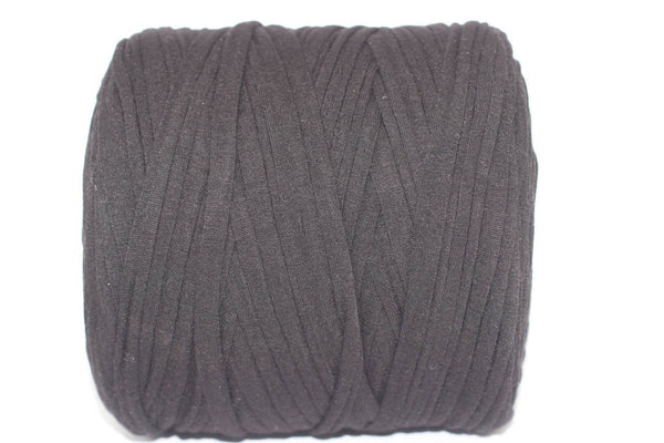 Black T-shirt Yarn, Cotton Yarn, Recyled Fabric yarn, home textile yarn, crochet yarn, basket yarn, fabric yarn, bag yarn, mask ear rope