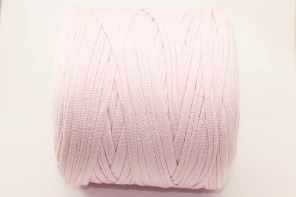 Light Pink T-shirt Yarn, Cotton Yarn, Recyled Fabric yarn, home textile yarn, crochet yarn, basket yarn, yarn, bag yarn, Upcycled Yarn