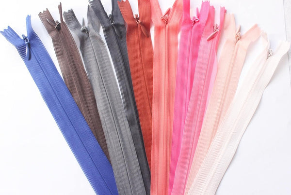 Skirt Zippers, 18cm (7inches) zipper, dress zipper, zipper for skirt, hide zipper, secret zipper, dress zipper, Colorfull zippers