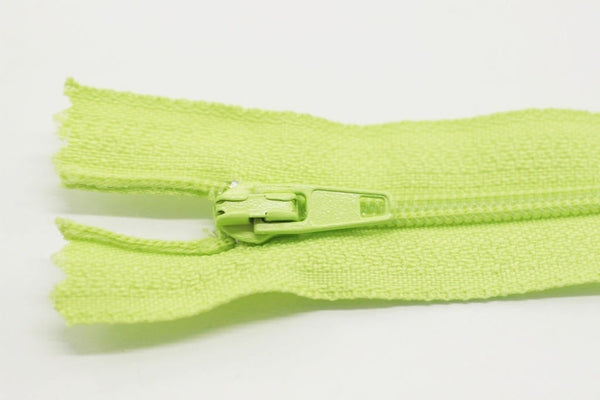 10 pcs Light Green Zippers, 18-60cm, 7-23inc zipper, pants zipper, zipper for pants, lightweight zipper, bag zipper, zippers, wallet zipper,