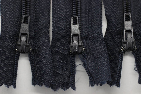 10 pcs Dark Blue Zippers, 18-60cm, (7-23inc) zipper, pants zipper, zipper for pants, zipper, bag zipper, zippers, wallet zipper,
