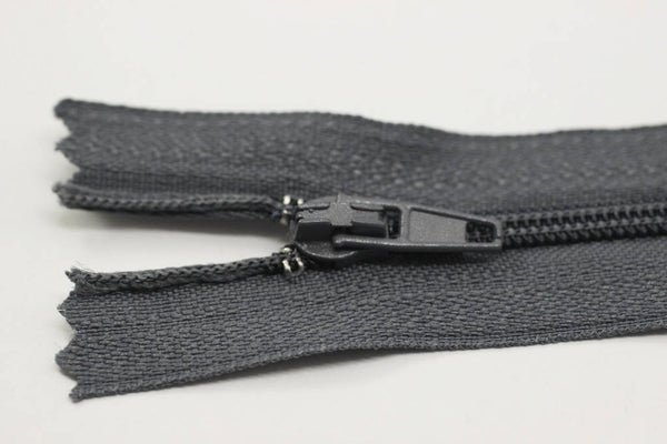 10 pcs Dark Gray Zippers, 18-60cm, (7-23inc) zipper, pants zipper, zipper for pants, zipper, bag zipper, zippers, wallet zipper,