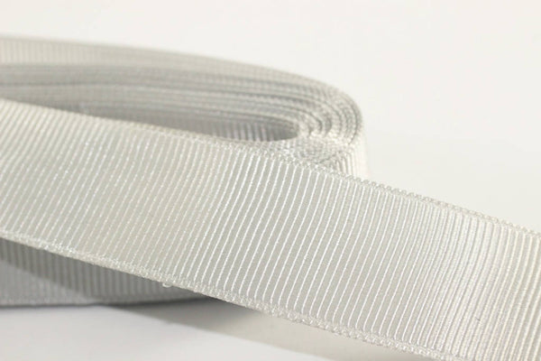 10 meters 10.93 yrds, 10/20/30/40mm Silver Grosgrain Ribbon, Strong Thick grosgrain, hair bow supplies, fabric yardage, GRRB