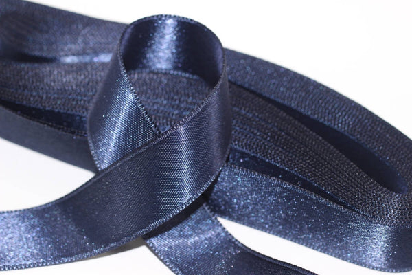 10 meters Dark Blue Satin Ribbon, Double Sided Ribbon, Silky Ribbon, Satin Ribbons, wedding ribbon, gift ribbon, double faced Ribbon, STNR