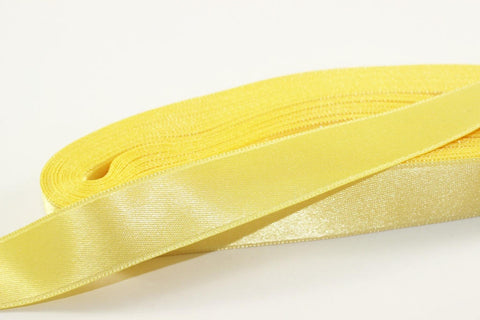 10 meters (10.90 yrds) Light Yellow Satin Ribbon, Double Sided Ribbon, Silk Ribbon, Satin Ribbons, wedding ribbon, double faced Ribbon, STNR