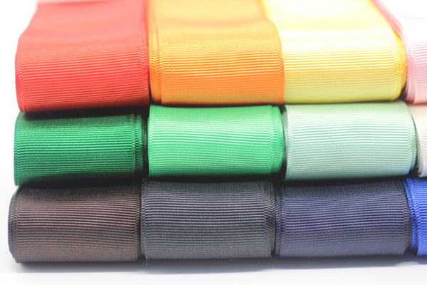 Ribbon 30mm Double Faced Grosgrain Ribbon - Wholesale Ribbon by the Yard, Solid Grosgrain Bows, Hair Bow, Hairbow Supplies