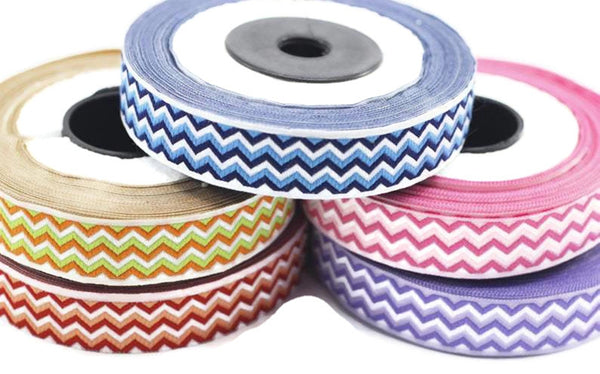 15 mm Colorfull Jacquard ribbon, 0.59 inch, striped ribbon, Sewing trim, Jacquard ribbons, ribbon trim, dog collars, costume ribbon, 15689