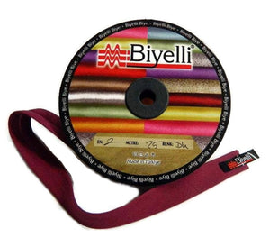 20 mm Claret Red Cotton Bias, Cotton bias tape, bias binding, trim (0.78 inches), Sewing bias, double-fold binding, Bias Tape, CB04