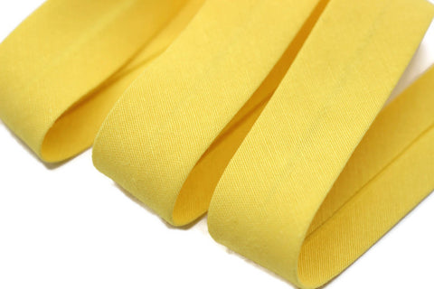 20 mm Yellow Cotton Bias, Cotton bias tape, bias binding, trim (0.78 inches), cotton bias, fold binding, Bias Tape, sewing bias, CB19