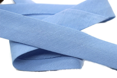 20 mm Blue Cotton Bias, Cotton bias tape,  bias binding, trim (0.78 inches),  cotton bias, double-fold binding, Bias Tape, CB07