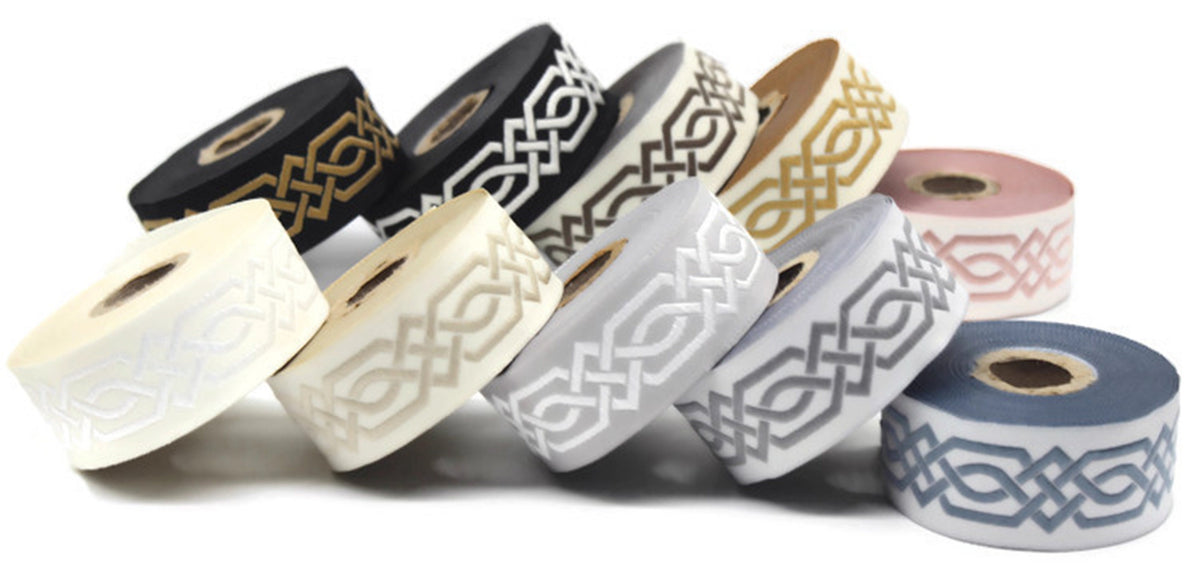 35 mm Celtic Claddagh 1.37 (inch) | Celtic Ribbon | Embroidered Woven ...