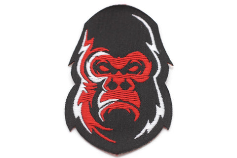 The Gorilla Patch 1.7 Inch Iron On Patch Embroidery, Custom Patch, High Quality Sew On Badge for Denim, Sew On Patch, Applique
