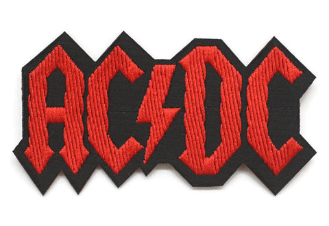 10 Pcs AC/DC Patch 2.6 Inch Iron On Patch Embroidery, Custom Patch, High Quality Sew On Badge for Denim, Sew On Patch, Applique