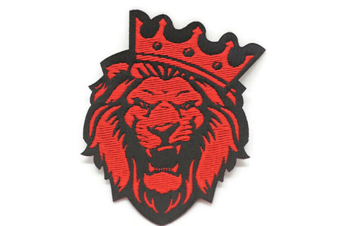 The Red Lion King Patch 2.7 Inch Iron On Patch Embroidery, Custom Patch, High Quality Sew On Badge for Denim, Sew On Patch, Applique