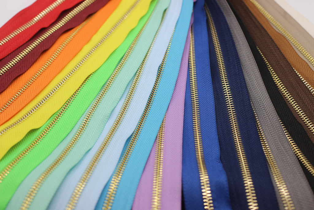 gold zipper for dress YKK- Premium #5 Gold Fancy YKK Zipper for Clothing JHONEA ACCESSORIES