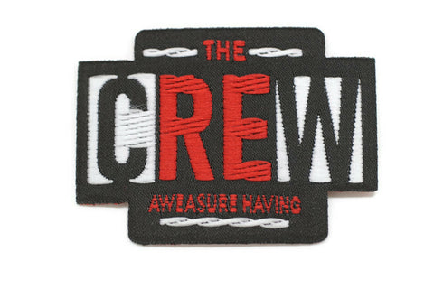 The Crew Patch 1.3 Inch Iron On Patch Embroidery, Custom Patch, High Quality Sew On Badge for Denim, Sew On Patch, Applique