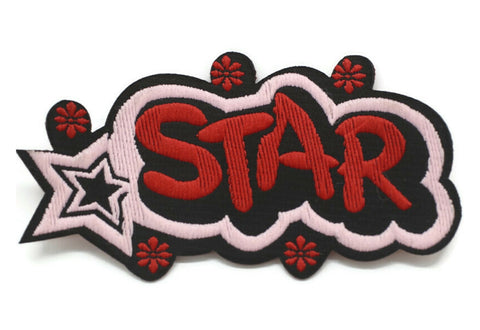 Star Patch 2 Inch Iron On Patch Embroidery, Custom Patch, High Quality Sew On Badge for Denim, Sew On Patch, Applique