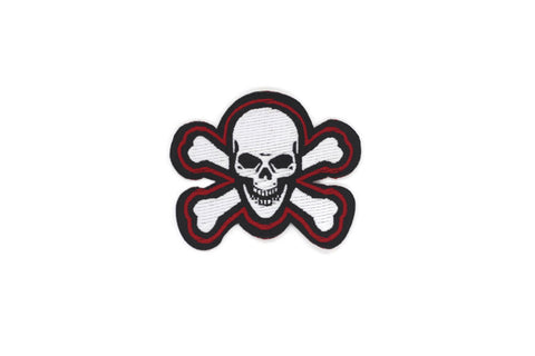 Smile Skull Patch 1.5 Inch Iron On Patch Embroidery, Custom Patch, High Quality Sew On Badge for Denim, Sew On Patch, Applique