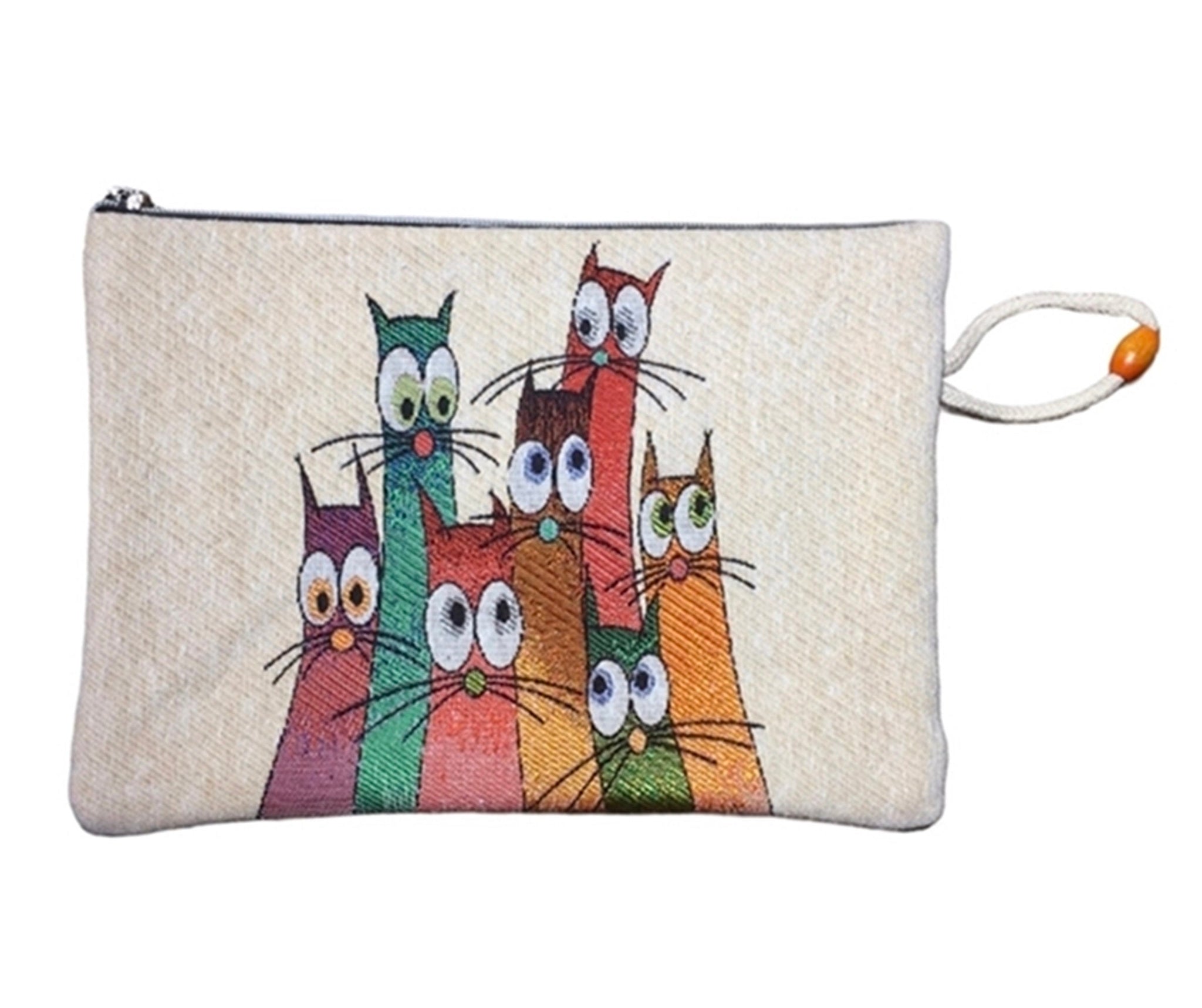 Cats Vintage Style Ethnic Turkish Boho Purse Bag | Clutch | Cosmetic bag | Hippie Bag | Bohemian Bag | Hand Bag | Clutch Purse | Kilim 002