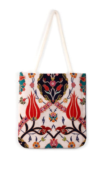 Ottoman Tiles Design Tote Bag, Slouchy bag, Hobo Woven Shoulder bag, Kilim Bag Tribal Boho Bag Purse, Summer sling bag