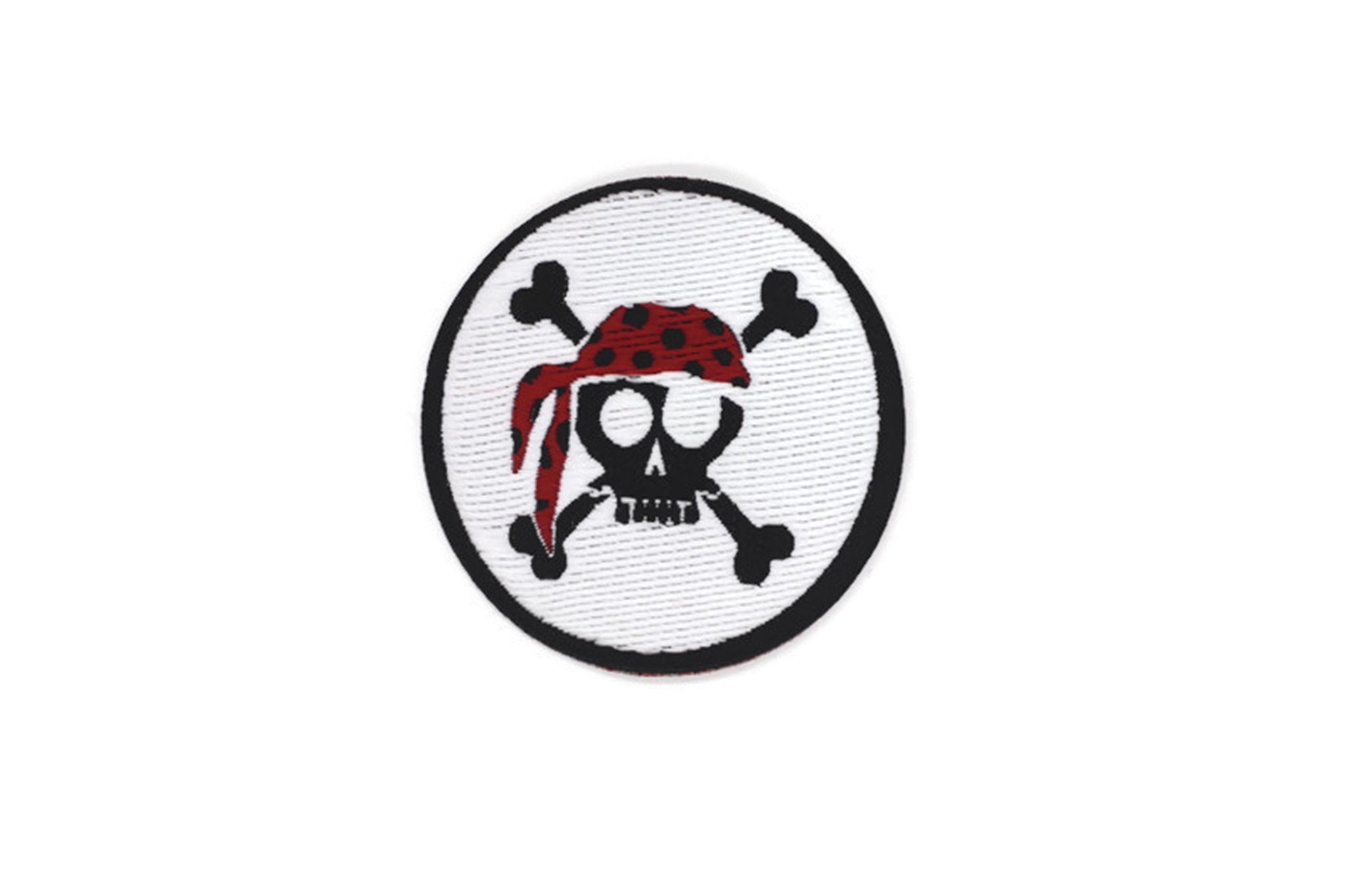 Pirate Skull Patch 2 Inch Iron On Patch Embroidery, Custom Patch, High Quality Sew On Badge for Denim, Sew On Patch, Applique