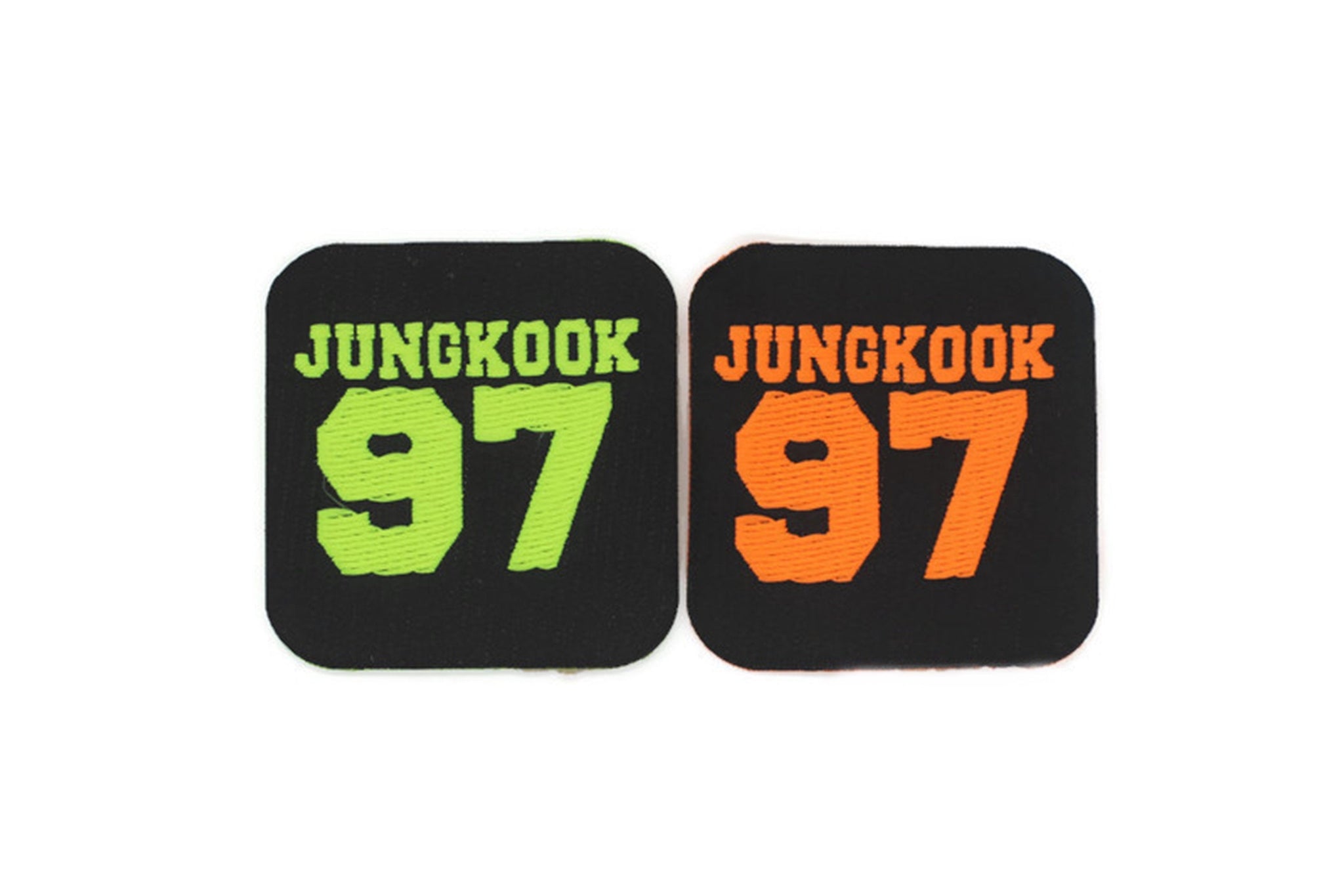 Choose Your Color JungKook BTS Patch 1.8 Inch Iron On Patch Embroidery, Custom Patch, High Quality Sew On Badge for Denim, Applique