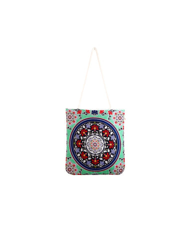 Verde Ethnic Turkish Boho Shoulder Medium Tote Bag, Kilim Bag, Geometric Bag, Hippie Bag, Shoulder Bag, Purse Bag