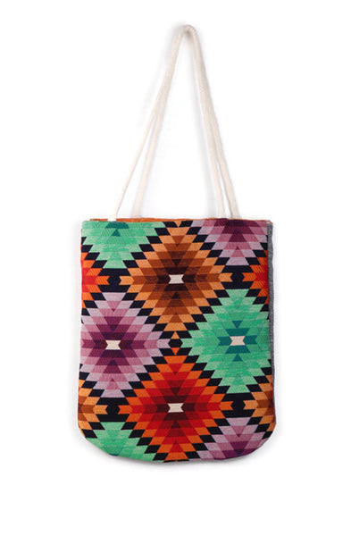 Ethnic Vintage Style Turkish Boho Shoulder Medium Tote Bag, Kilim Bag, Geometric Bag, Hippie Bag, Shoulder Bag, Purse Bag 002