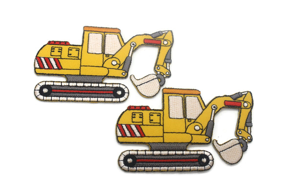 12 Pcs Bulldozer Truck Patch, Iron On Patch Embroidery, Custom Patch, High Quality Sew On Badge for Denim, Sew On Patch, Truck Patches
