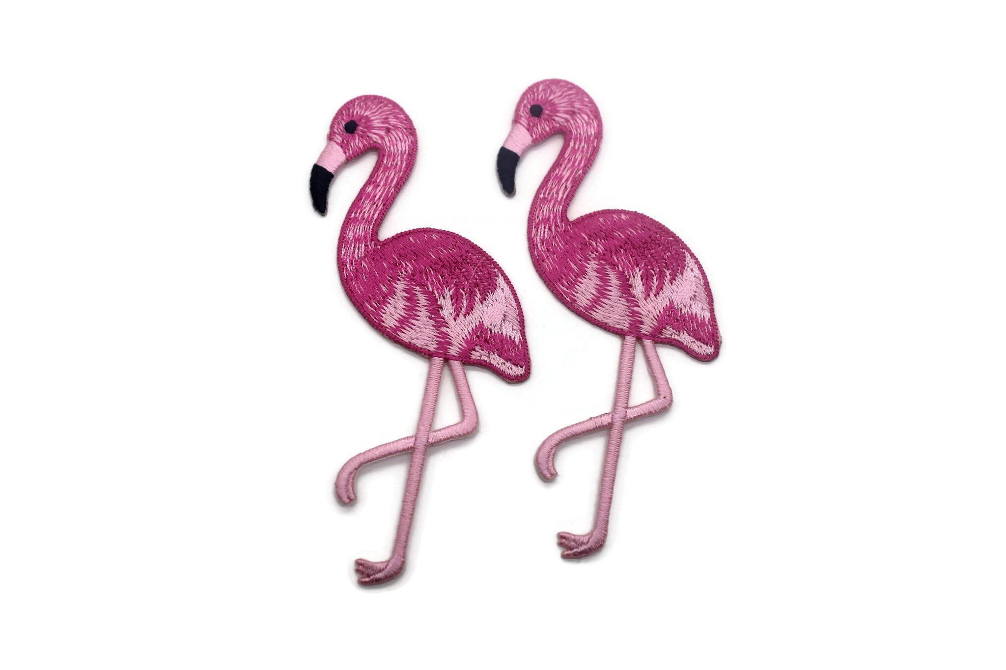 12 Pcs Flamingo Patch 4.05 Inch Iron On Patch Embroidery, Custom Patch, High Quality Sew On Badge for Denim, Sew On Patch, Animal Applique