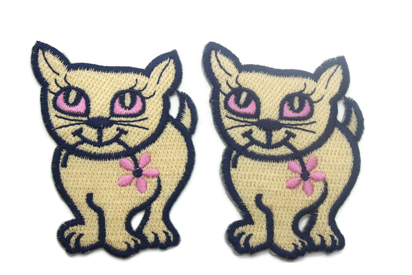 12Pcs Lovely Cat Patch 2.44 Inch Iron On Patch Embroidery, Custom Patch, High Quality Sew On Badge for Denim, Sew On Patch,Animal Applique