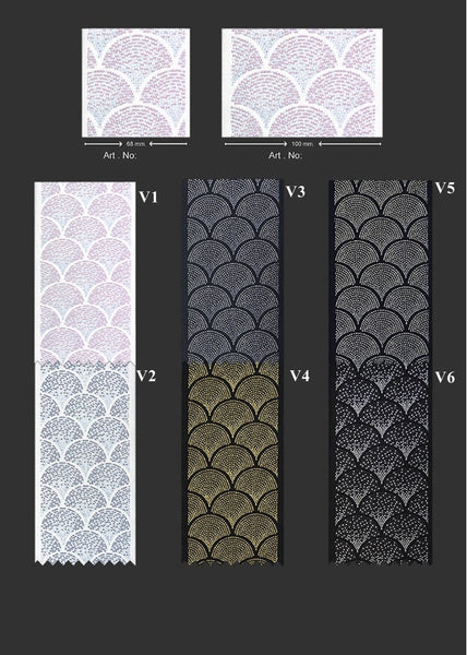 100mm Silver Black Embroidered Ribbons(3.93 inch),Jacquard Trims, Sewing Trim, drapery trim, Jacquard Ribbons, trim for drapery, 200 V6