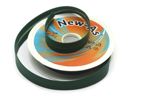 20 mm Green Leather Sewing Tape, Leather Bias tape,  Sewing binding, trim (0.78 inches), Leather Sewing Trim, Sewing bias