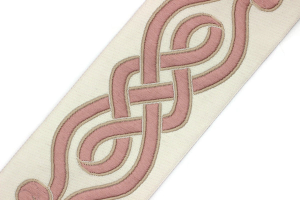 68 mm Embroidered Ribbons (2.67 inch), Jacquard Trims, Sewing Trim, drapery trim, Curtain trims, Jacquard Ribbons, trim for drapery, 142 V3