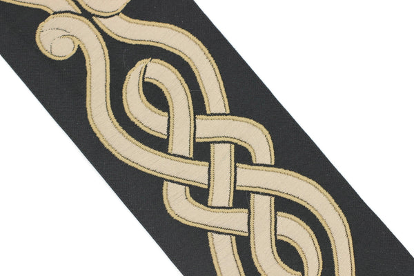 68 mm Embroidered Ribbons (2.67 inch), Jacquard Trims, Sewing Trim, drapery trim, Curtain trims, Jacquard Ribbons, trim for drapery, 142 V8