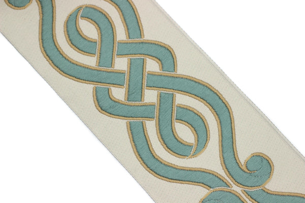 68 mm Embroidered Ribbons (2.67 inch), Jacquard Trims, Sewing Trim, drapery trim, Curtain trims, Jacquard Ribbons, trim for drapery, 142 V5