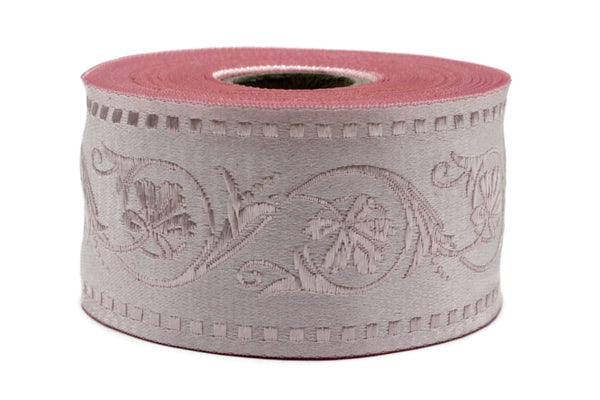 50 mm Wildflower ribbon, Jacquard Trims (1.96 inches), Vintage Ribbons, Decorative Ribbons, Sewing Trim, Trimming, CNK08
