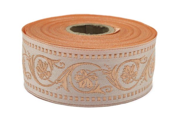 35 mm Wildflower ribbon, Jacquard Trims (1.37 inches), Vintage Ribbons, Decorative Ribbons, Sewing Trim, Trimming, CNK08