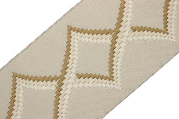 100 mm Embroidered Ribbons (3.93 inch), Curtain trims, Jacquard Trims, Sewing Trim, drapery trim, ribbon trim, trim for drapery, 201 V1