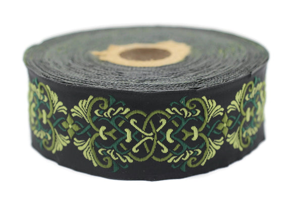 35 mm Celtic Knot  jacquard Ribbons (1.37 inches)  ribbon trim,  jacquard trim, craft supplies, collar supply, trim, 35976