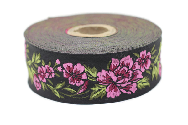 35 mm Floral Jacquard trim (1.37 inches, vintage Ribbon, Decorative Craft Ribbon, Floral Jacquard Ribbon, towel trim, 35096